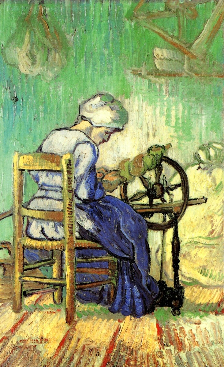 The Spinner (after Millet) by Vincent van Gogh
