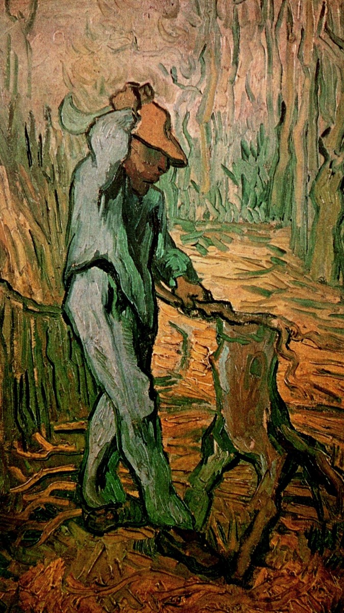 The Woodcutter after Millet by Vincent van Gogh