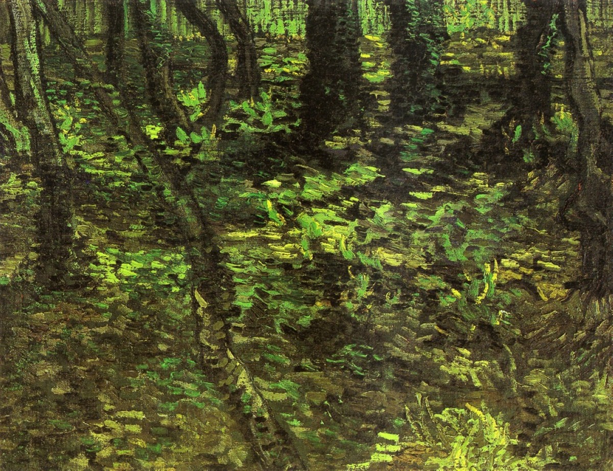 Undergrowth with Ivy by Vincent van Gogh