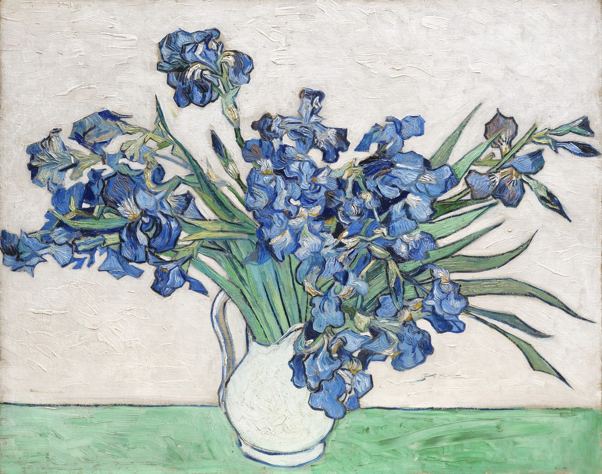 Vase with Irises by Vincent van Gogh