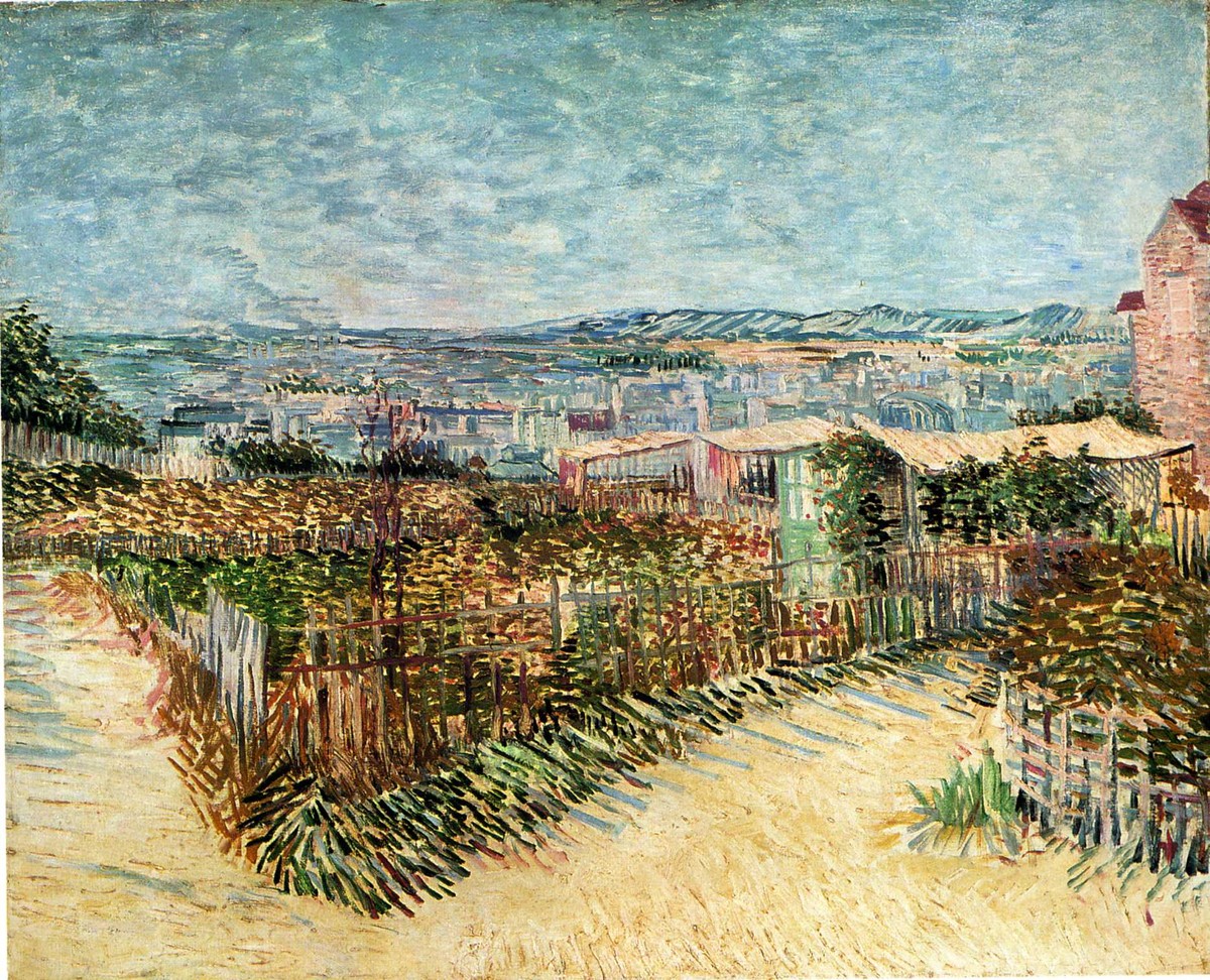 Vegetable Gardens in Montmartre by Vincent van Gogh