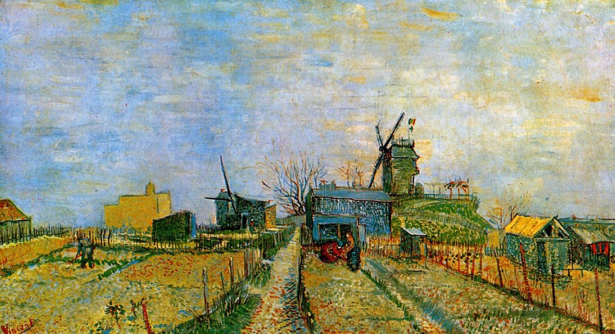 Vegetable Gardens in Montmartre by Vincent van Gogh