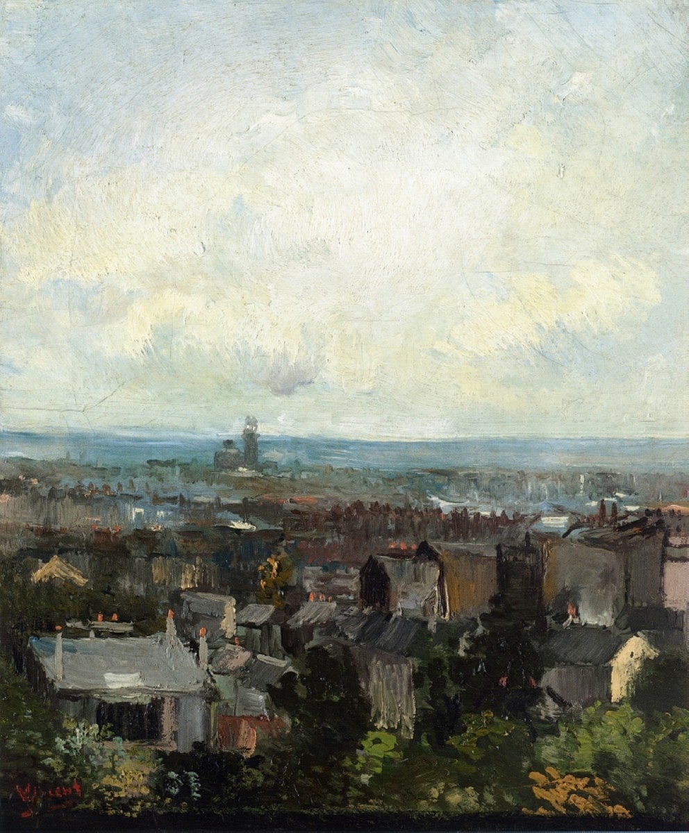 View of Paris from near Montmartre by Vincent van Gogh