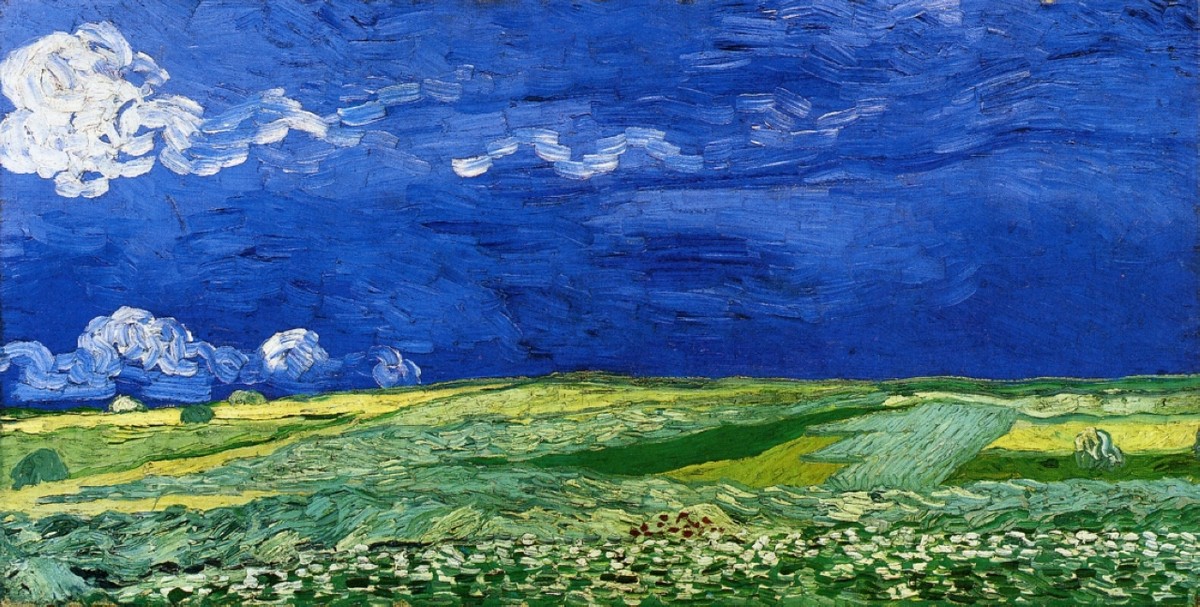 Wheatfields under Thunderclouds by Vincent van Gogh