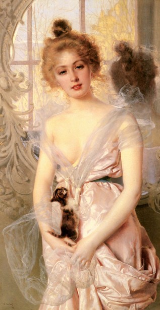 The new kitten by Vittorio Corcos