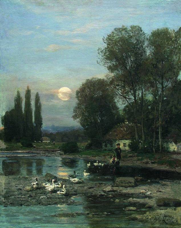 Ukrainian landscape by Volodymyr Orlovsky