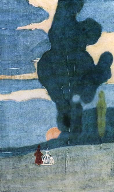Rising of the moon by Wassily Kandinsky