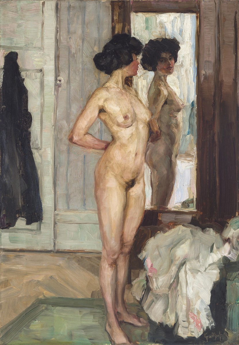 In Front of the Mirror by Wilhelm Gallhof