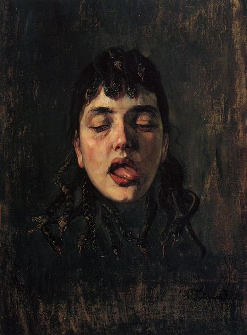 Gorgonenhaupt by Wilhelm Trübner