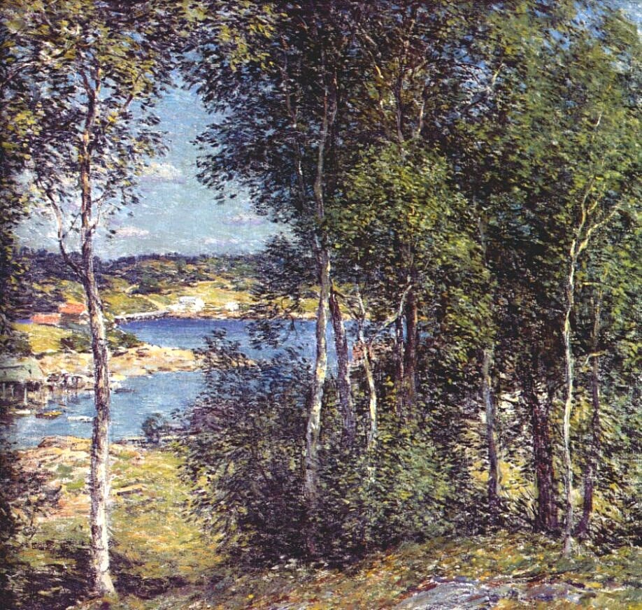 A Family of Birches by Willard Metcalf