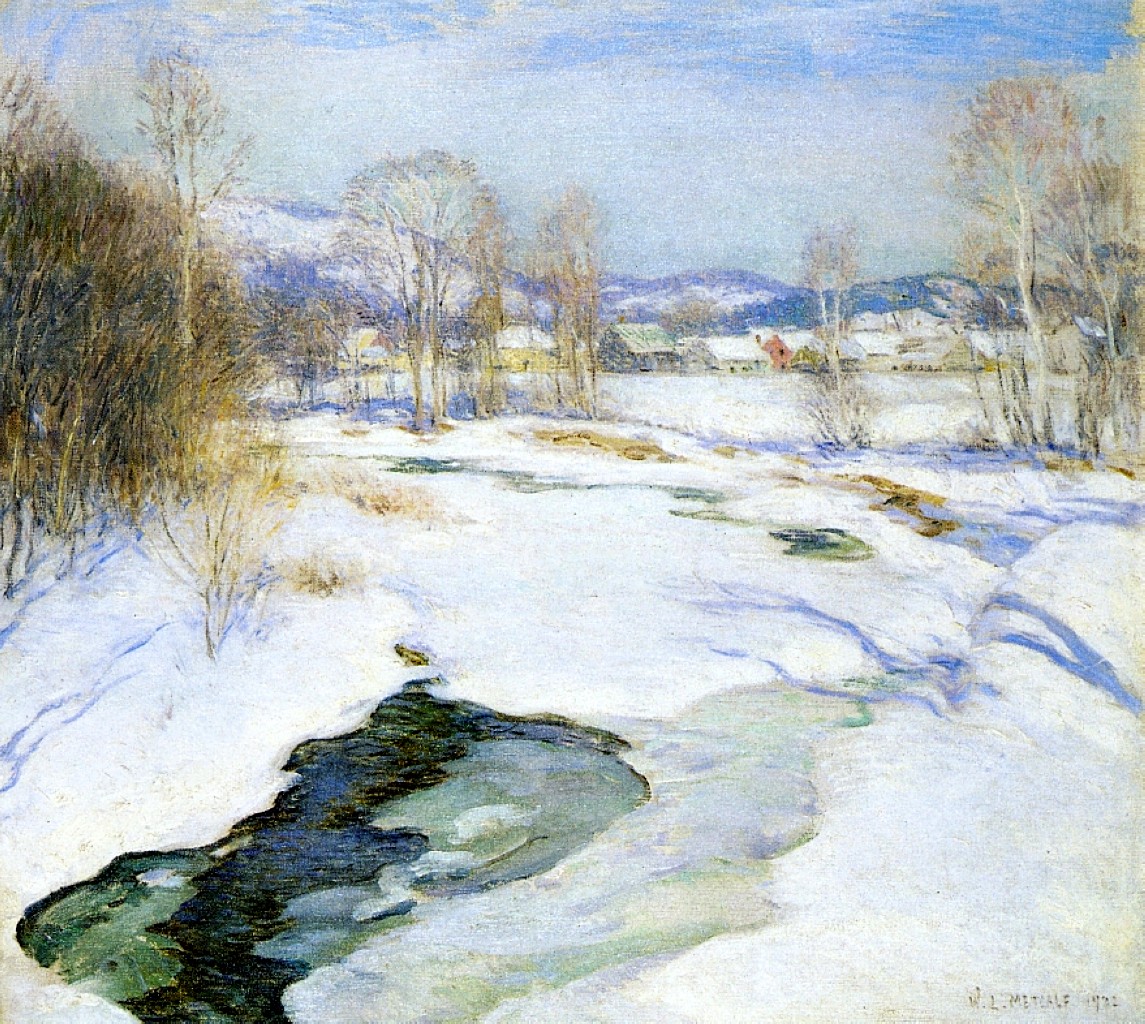 Icebound Brook (aka Winter's Mantle) by Willard Metcalf