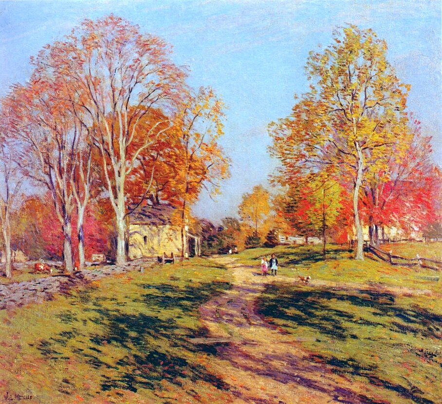 Morning Shadows by Willard Metcalf