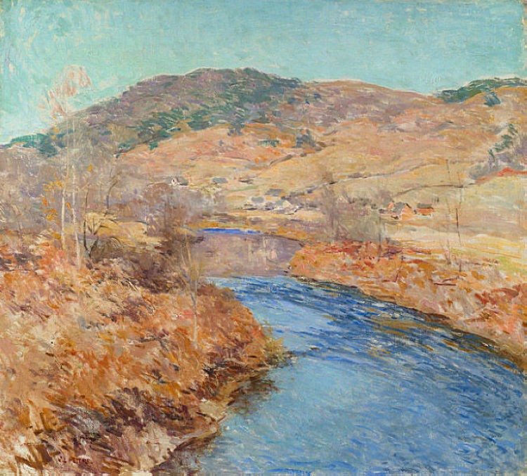 November Morning by Willard Metcalf