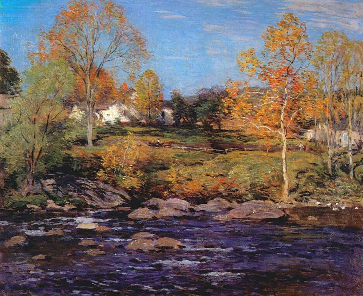 October Morning (no 1) by Willard Metcalf
