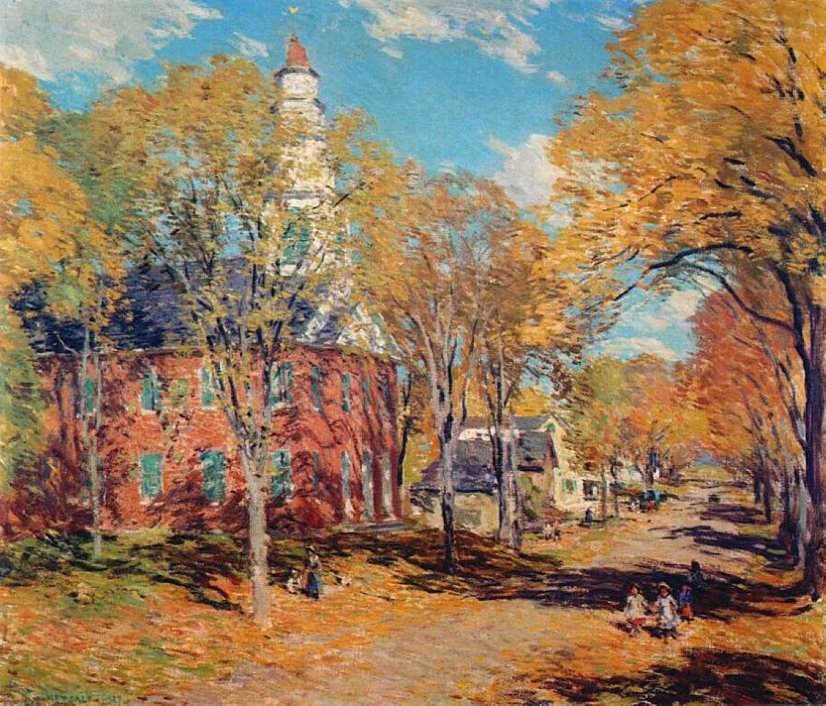 October Morning, Deerfield by Willard Metcalf