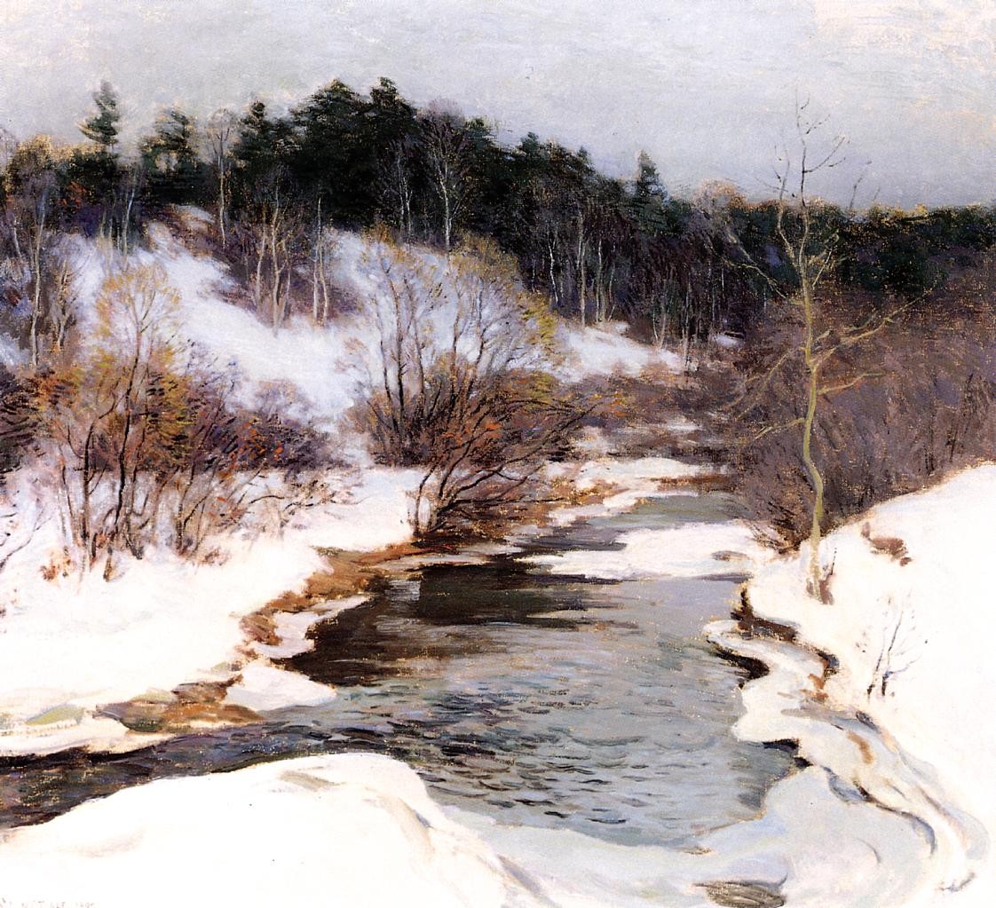 The Frozen Pool, March by Willard Metcalf