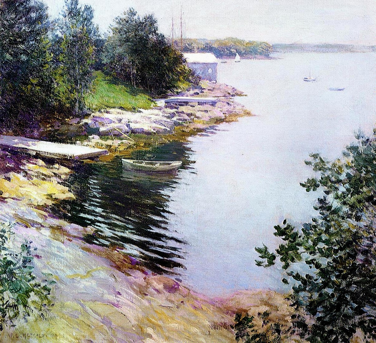 The Landing Place by Willard Metcalf