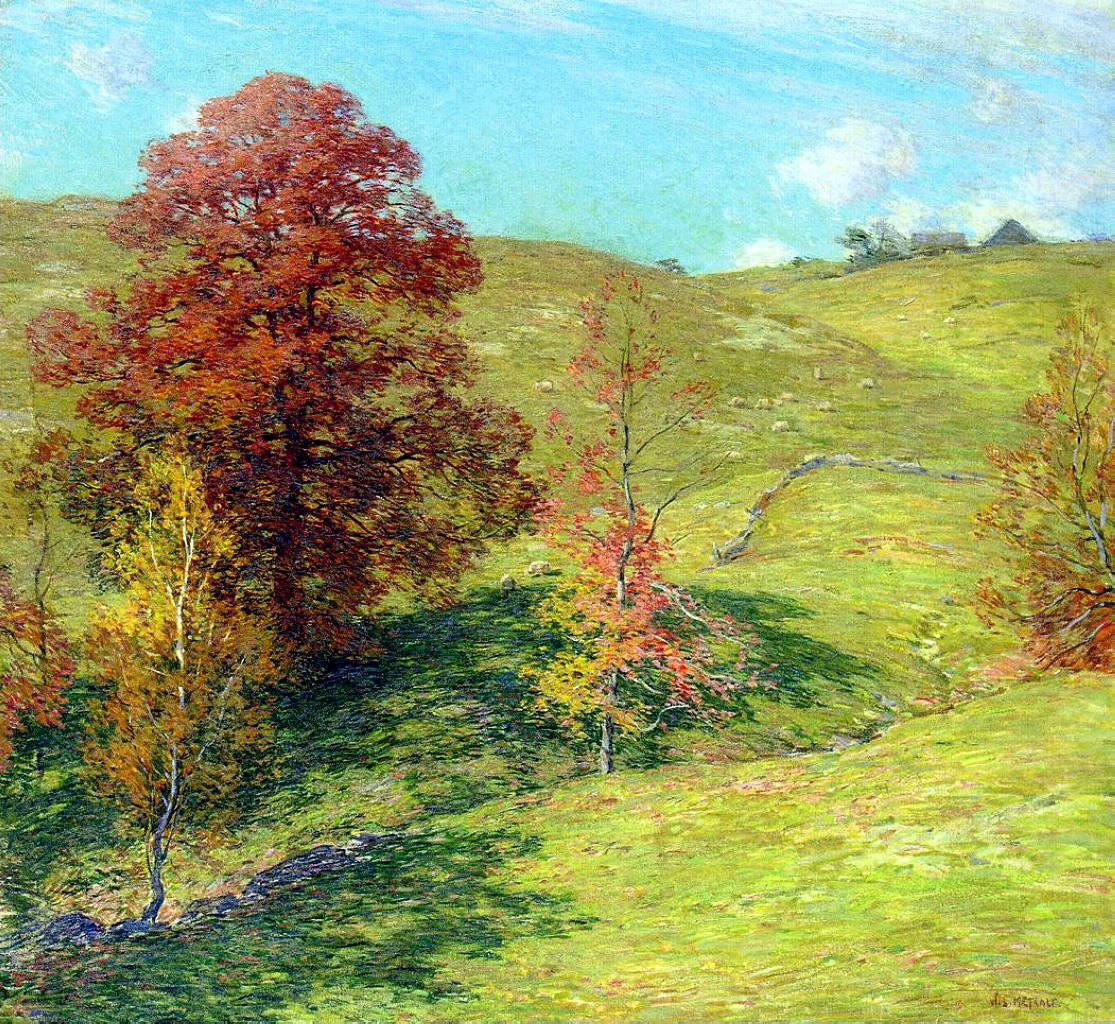 The Red Oak (no.2) by Willard Metcalf
