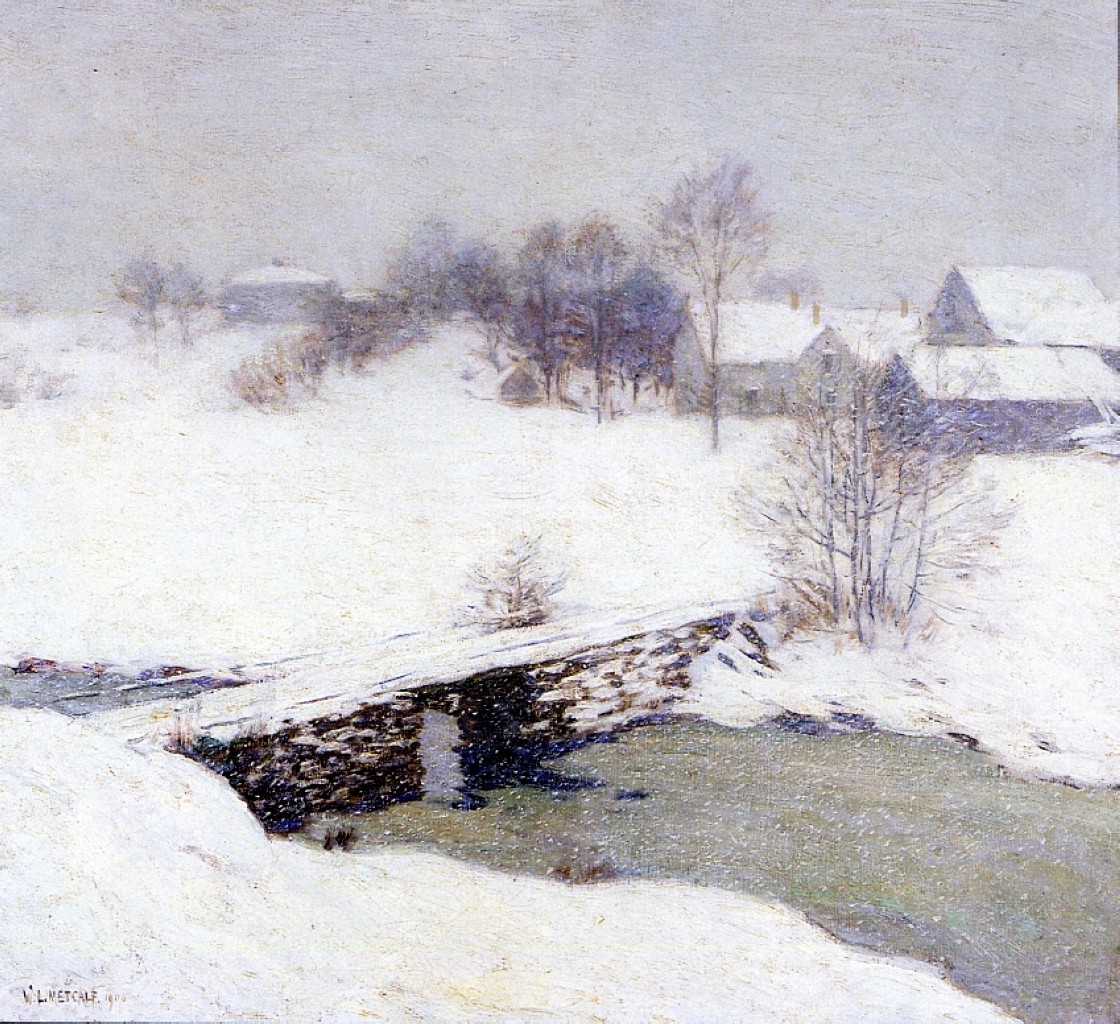 The White Mantle by Willard Metcalf