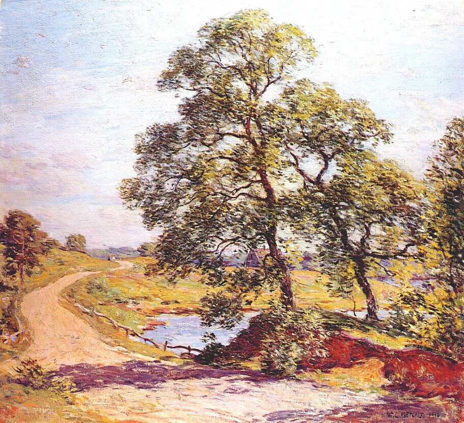 The Winding Road by Willard Metcalf