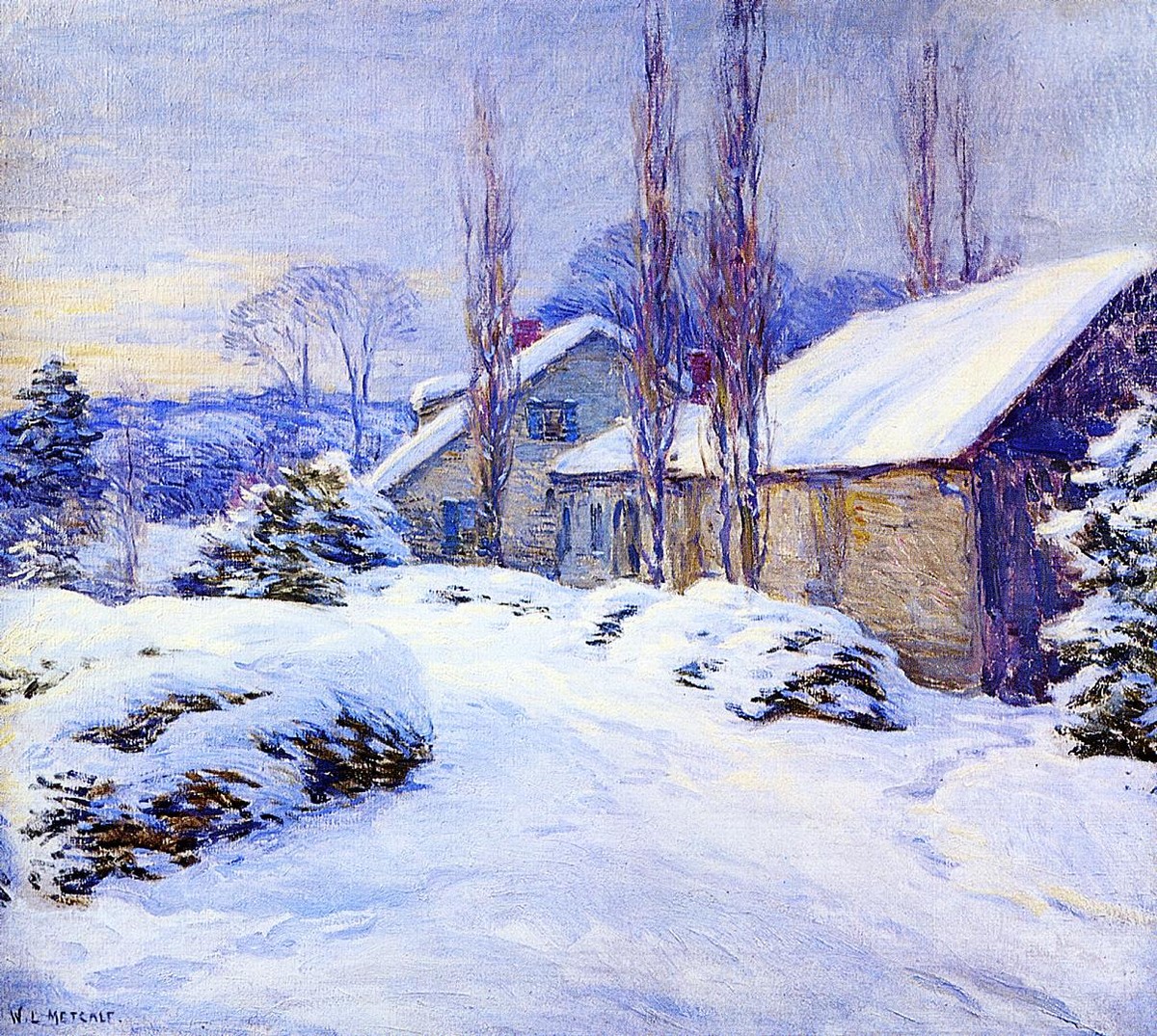 Winter Afternoon by Willard Metcalf
