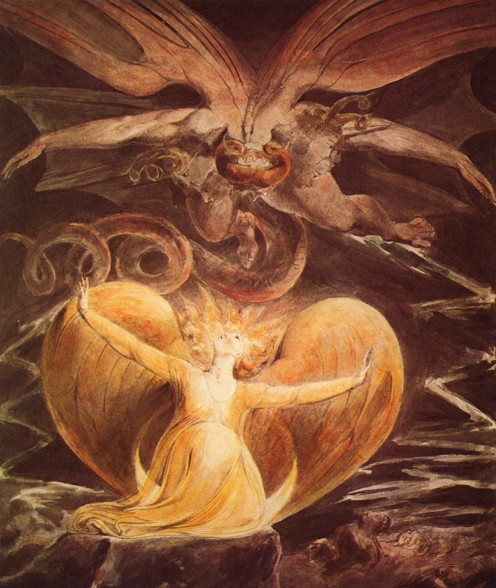 The Great Red Dragon and the Woman clothed with the sun by William Blake