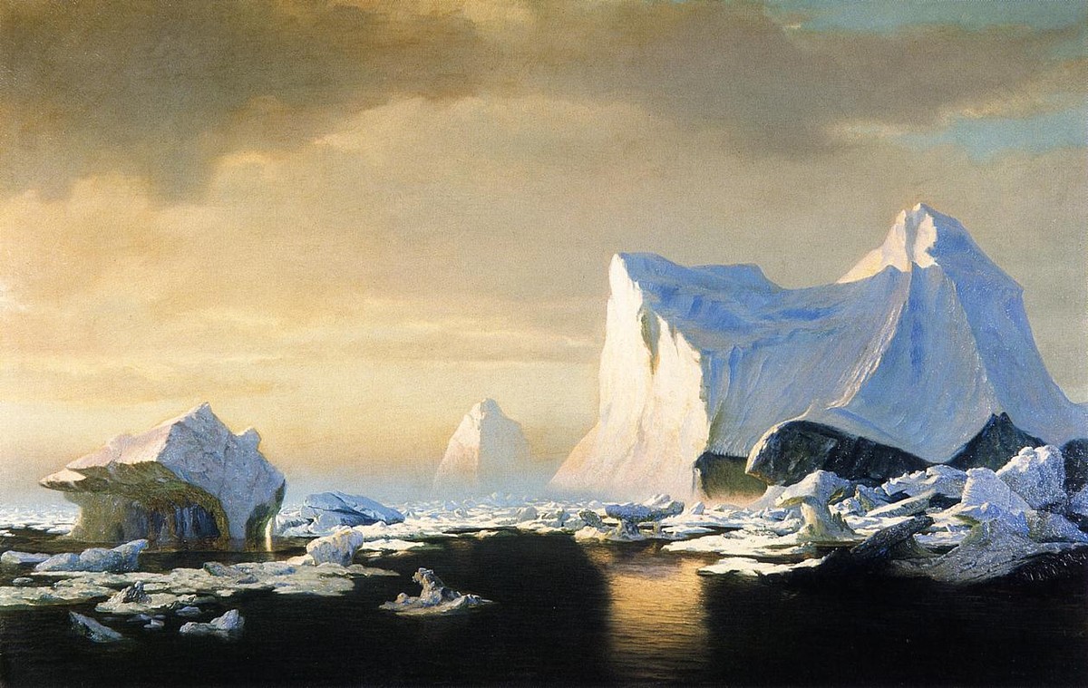Icebergs in the Arctic by William Bradford