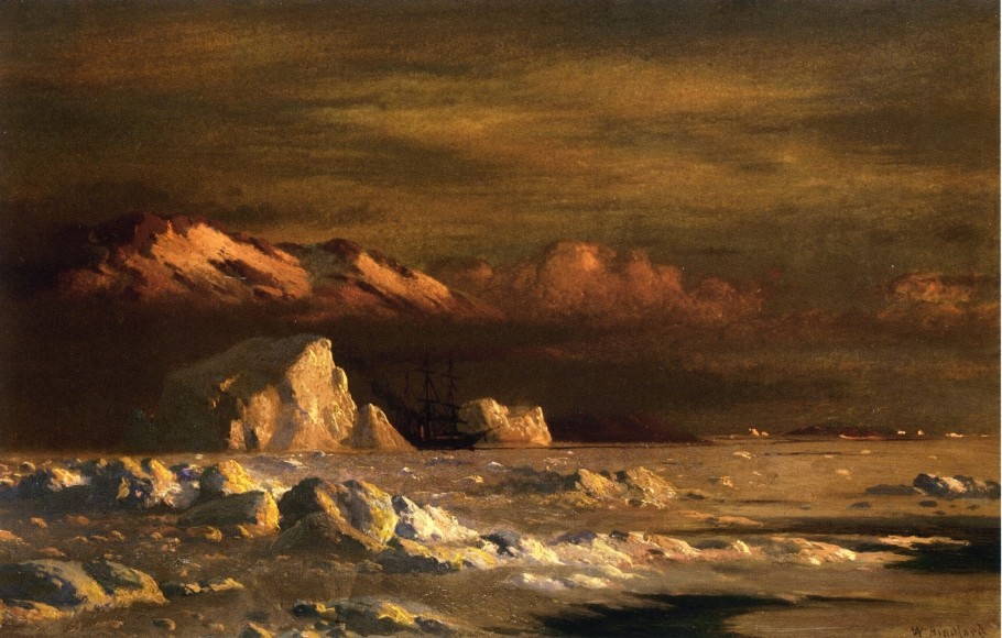 Ship and Icebergs by William Bradford