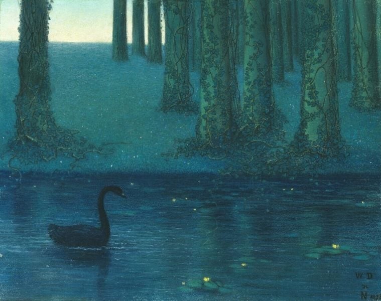 The Black Swan by William Degouve de Nuncques