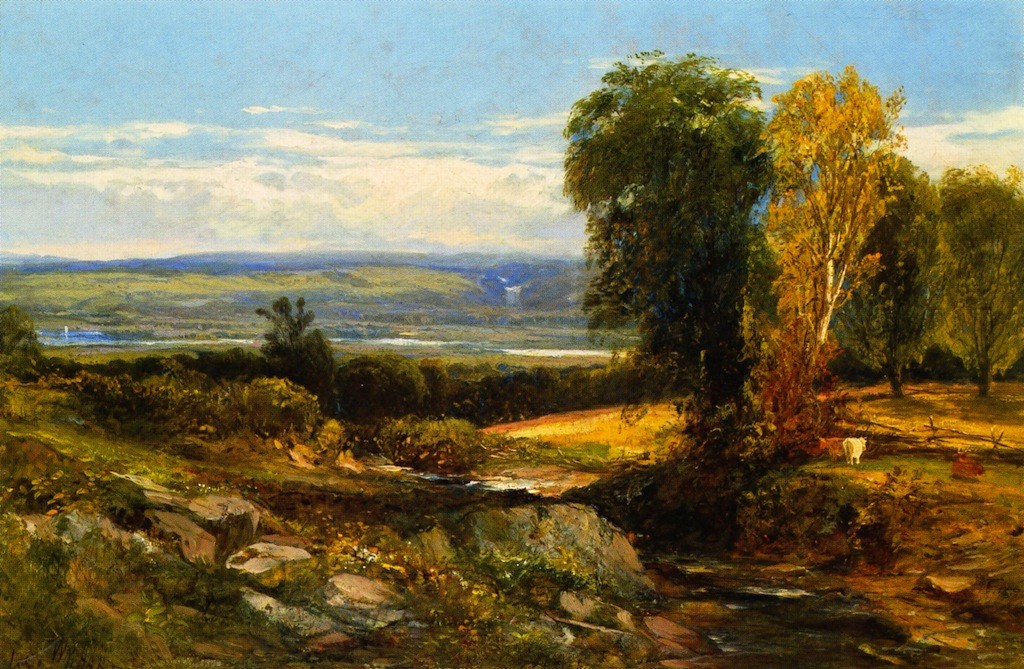 Hudson River Landscape by William Hart