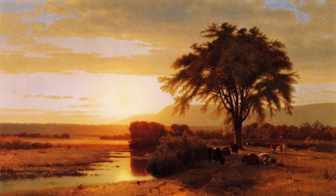 Sunset in the Valley by William Hart