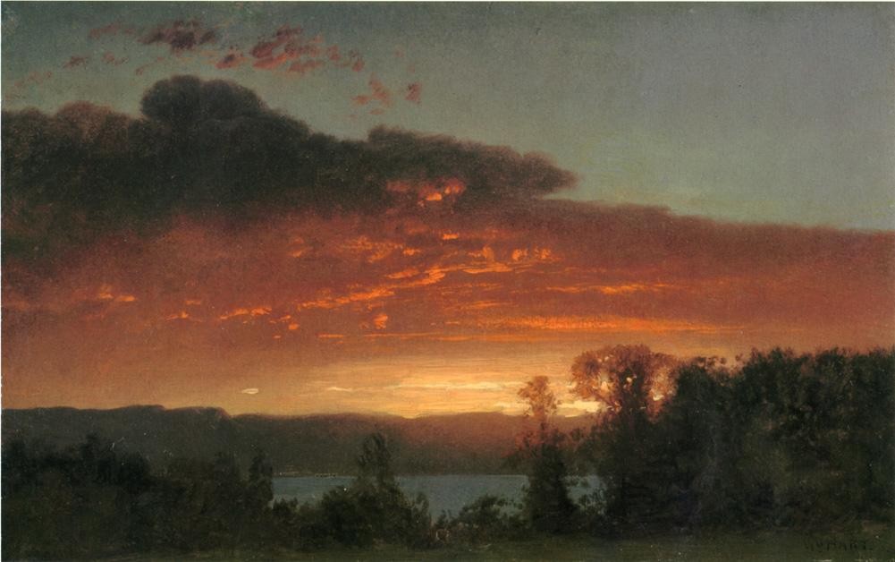 Sunset over the Lake by William Hart