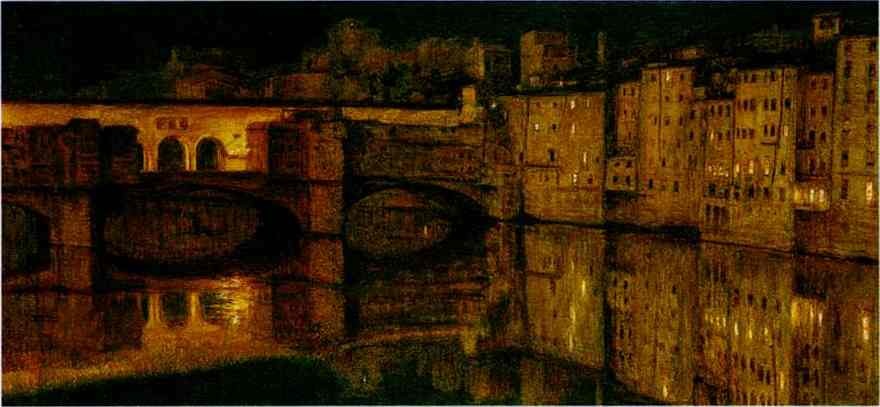 The Ponte Vecchio, Florence by William Holman Hunt