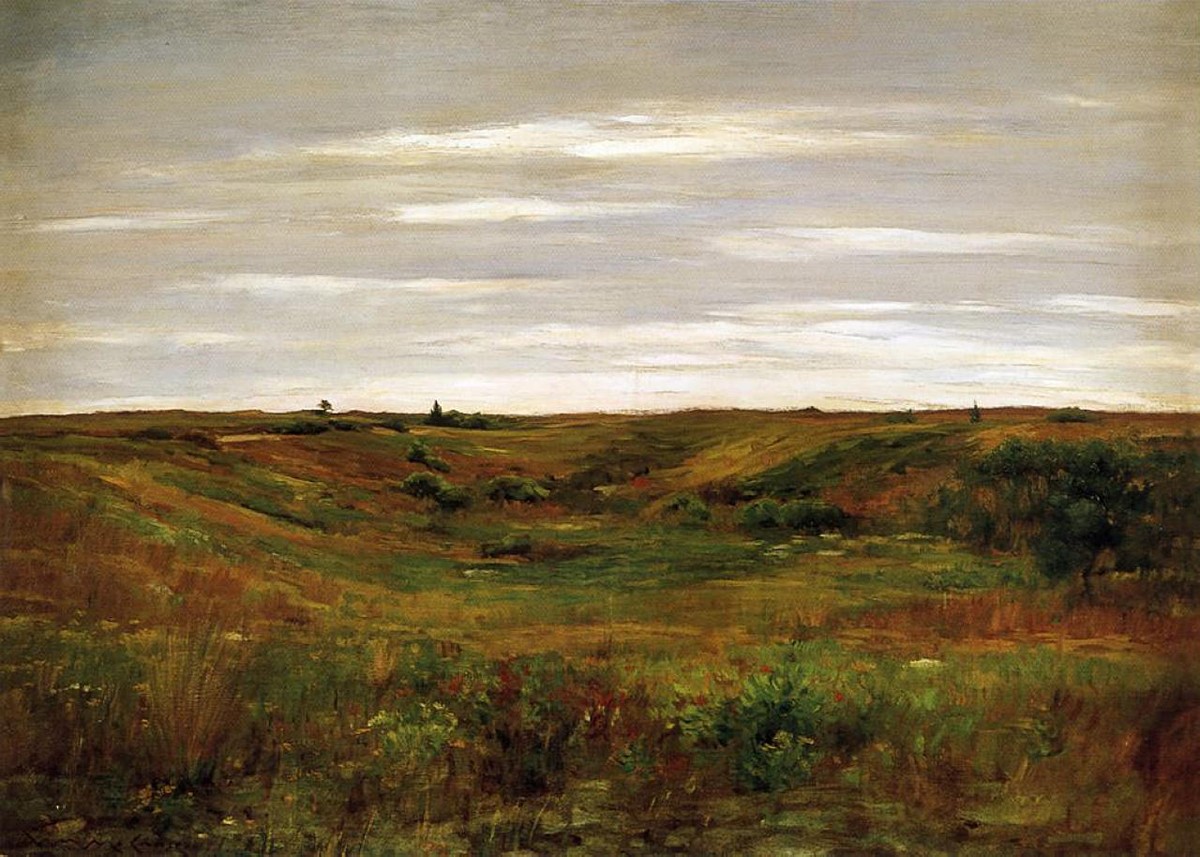 Landscape - A Shinnecock Vale by William Merritt Chase
