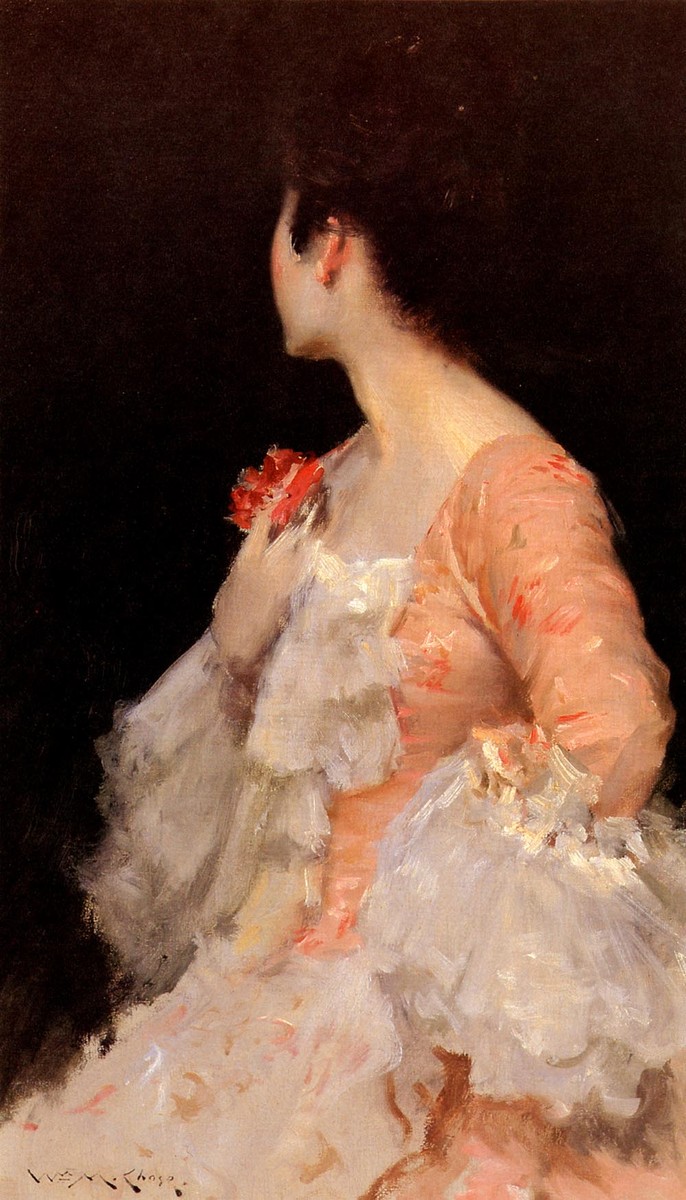 Portrait Of A Lady by William Merritt Chase