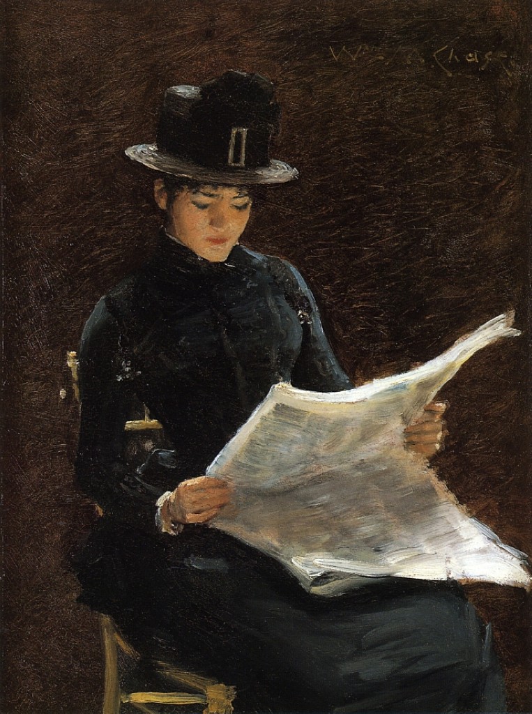 The Morning News by William Merritt Chase