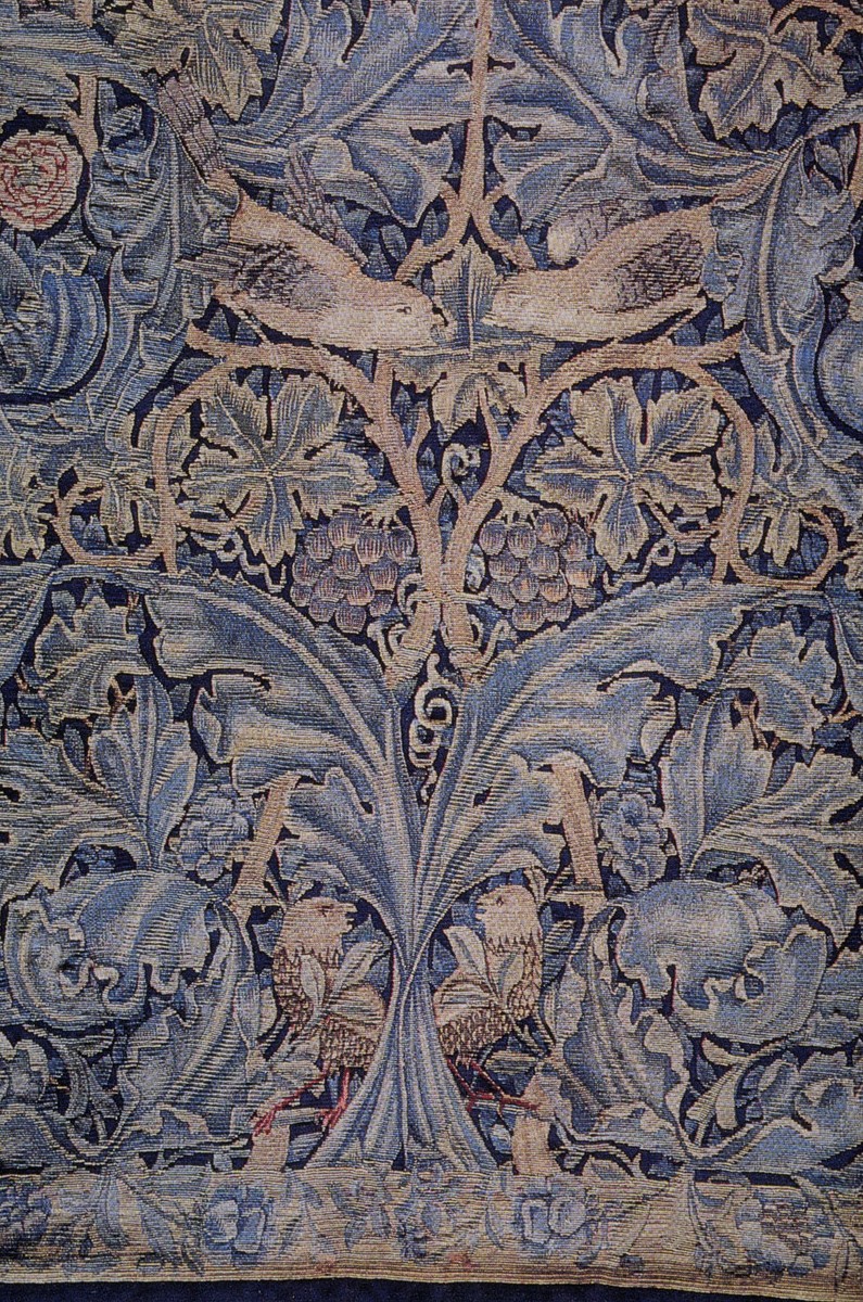 Cabbage and vine tapestry by William Morris