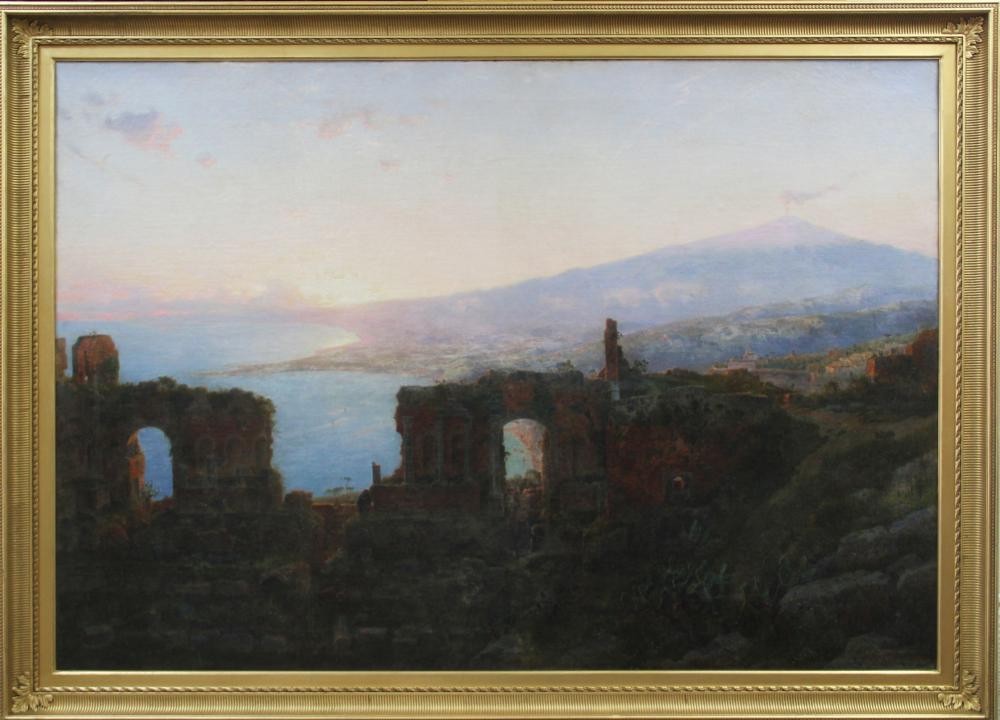 Mt. Aetna from Taormina by William Stanley Haseltine
