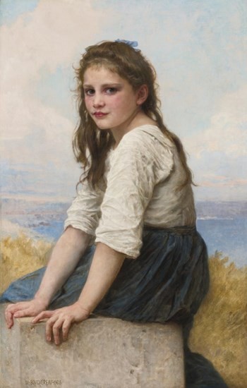 At the Seaside by William-Adolphe Bouguereau