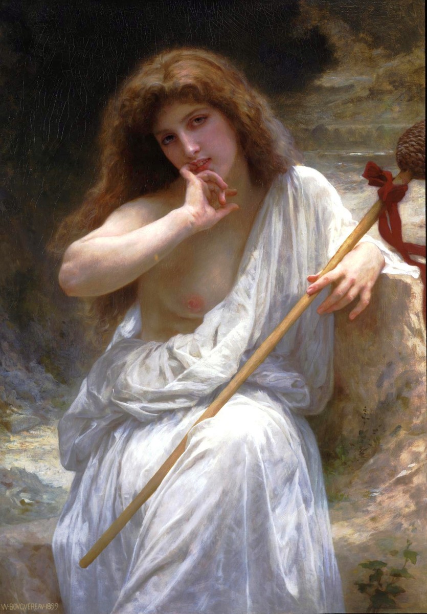 Bacchante by William-Adolphe Bouguereau