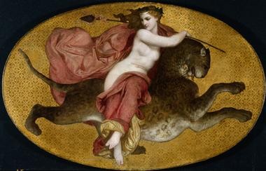 Bacchante on a Panther by William-Adolphe Bouguereau