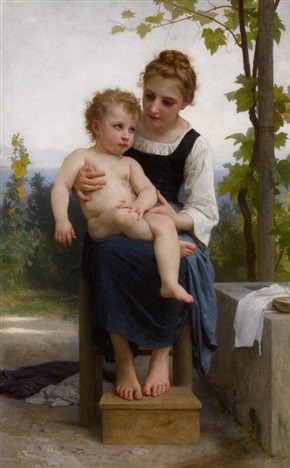 Before the bath by William-Adolphe Bouguereau