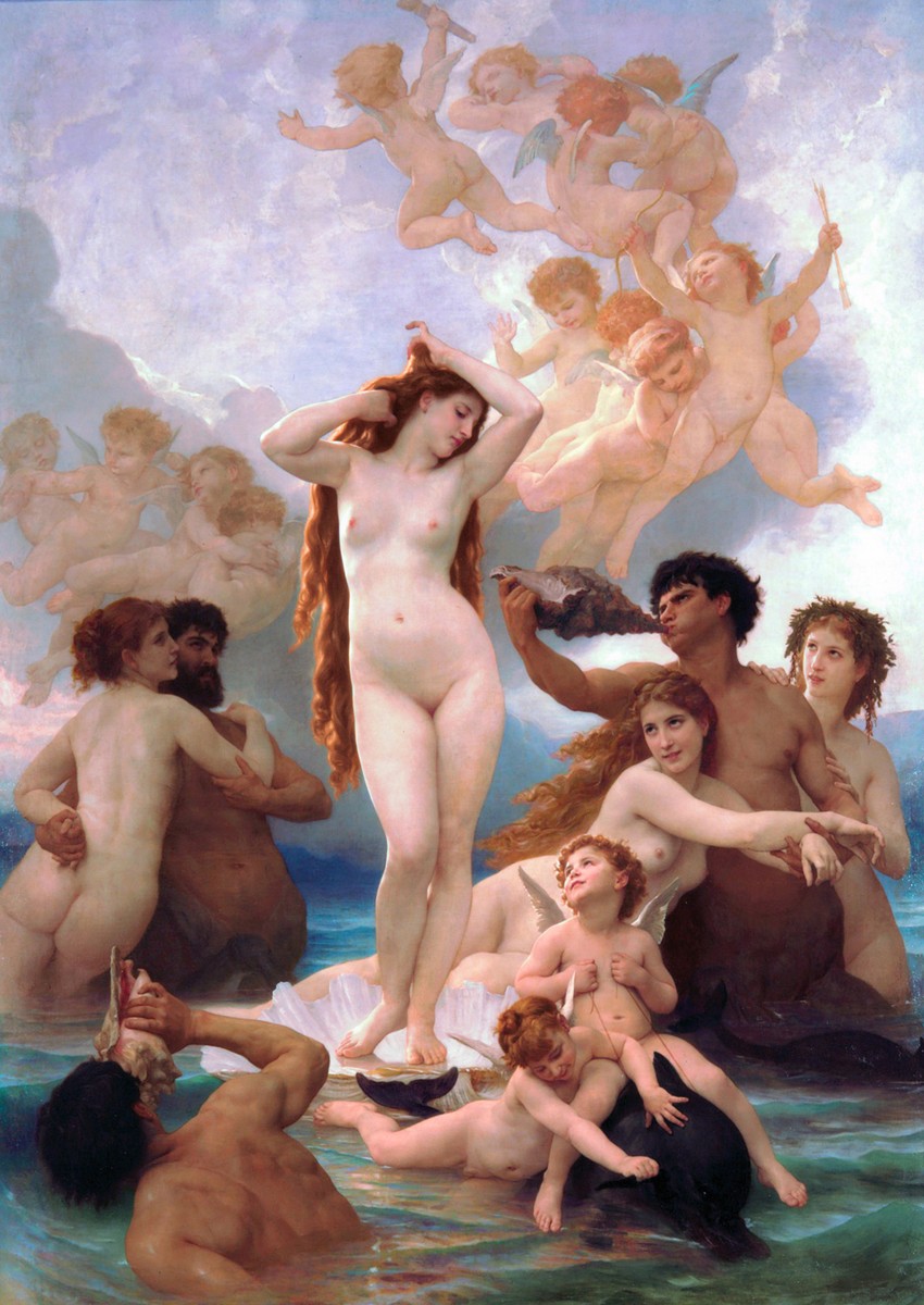 Birth Of Venus by William-Adolphe Bouguereau