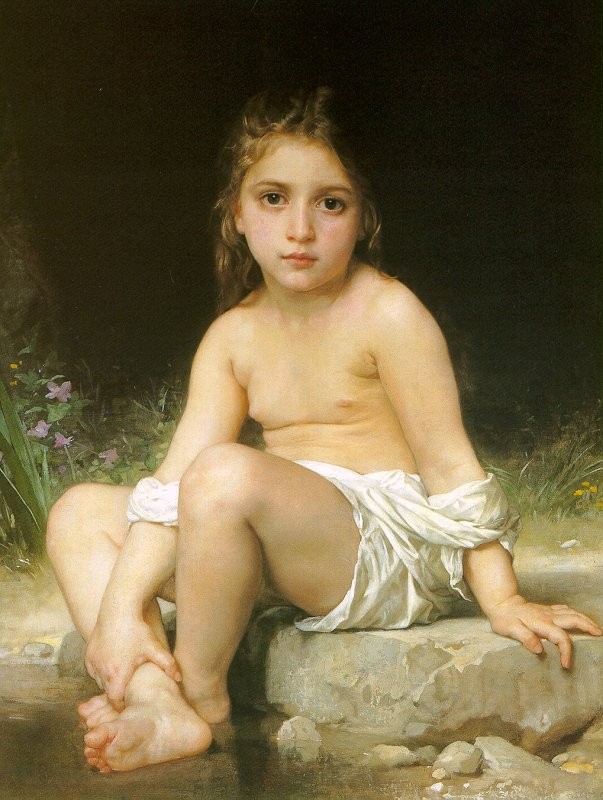 Child at Bath by William-Adolphe Bouguereau