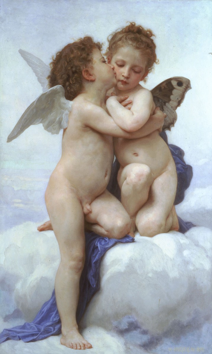 Cupid and Psyche by William-Adolphe Bouguereau