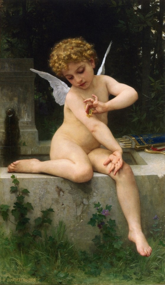 Cupid with Butterfly by William-Adolphe Bouguereau