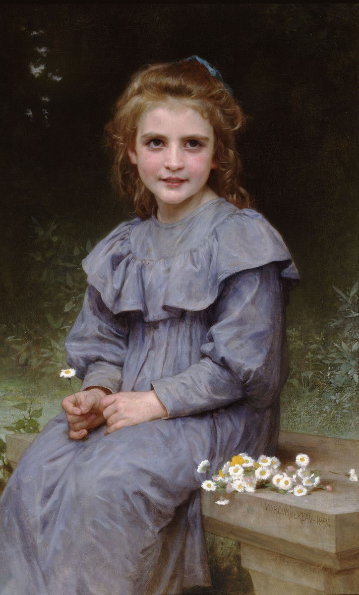 Daisies by William-Adolphe Bouguereau