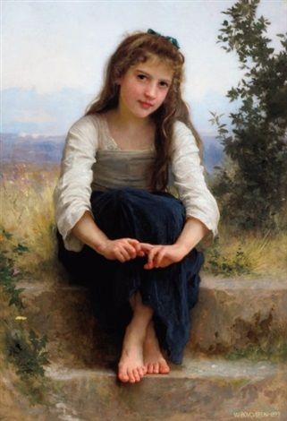 Daydreaming by William-Adolphe Bouguereau