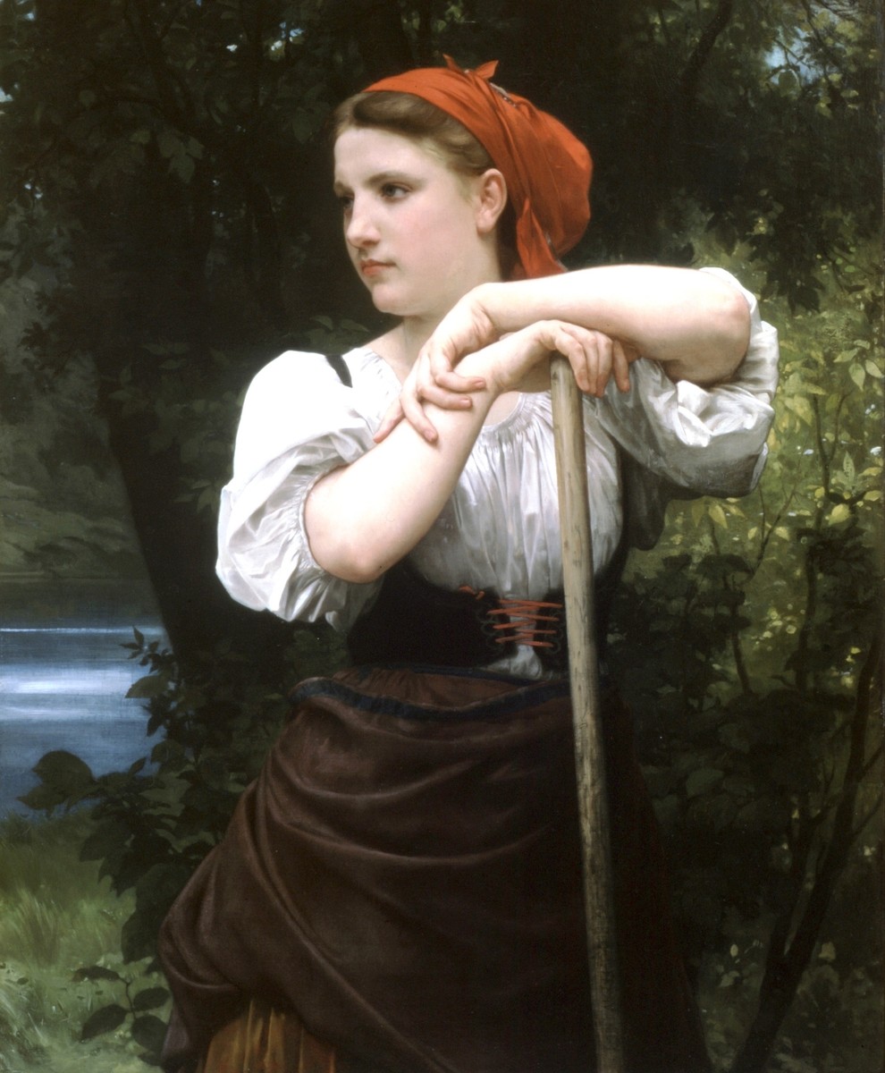 Faneuse by William-Adolphe Bouguereau
