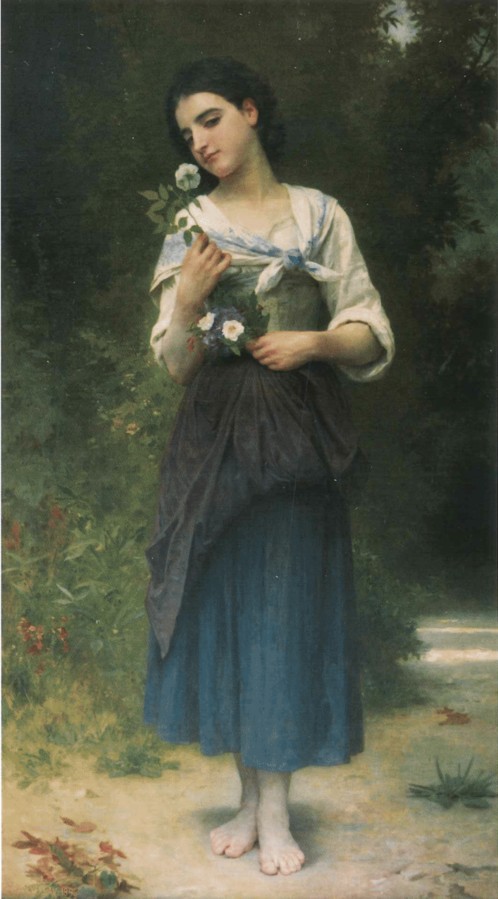 Favorite flower by William-Adolphe Bouguereau